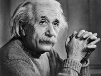 Svartvitt fotografi på Albert Einstein Svartvitt fotografi på Albert Einstein