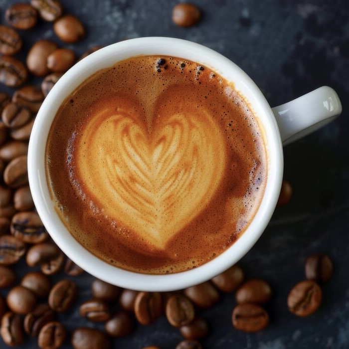 Latte heart