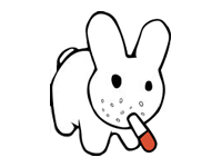 Smoking rabbit Smoking rabbit