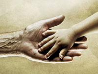 Gammal och ung hand Gammal och ung hand