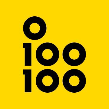 Logotyp för 0100100 Logotyp för 0100100