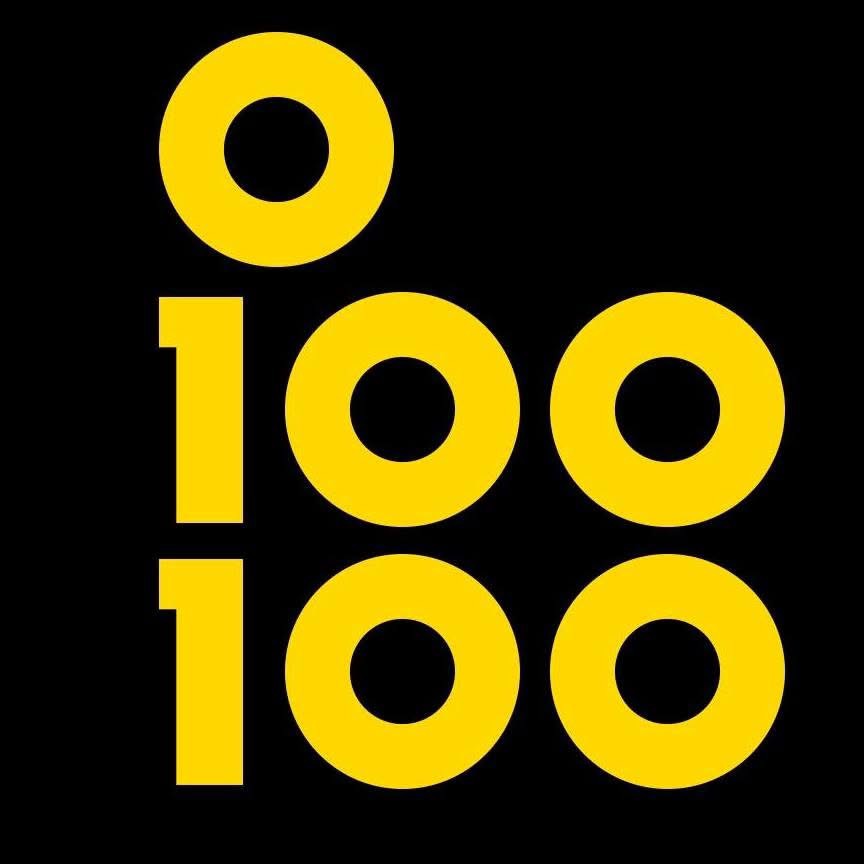 Logotyp för 0100100 Logotyp för 0100100