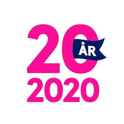 Logotyp för 20 ÅR 2020