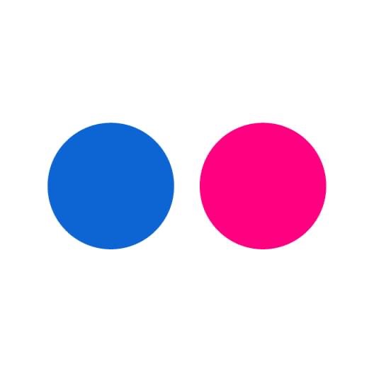Ikon med logotyp för flickr Ikon med logotyp för flickr