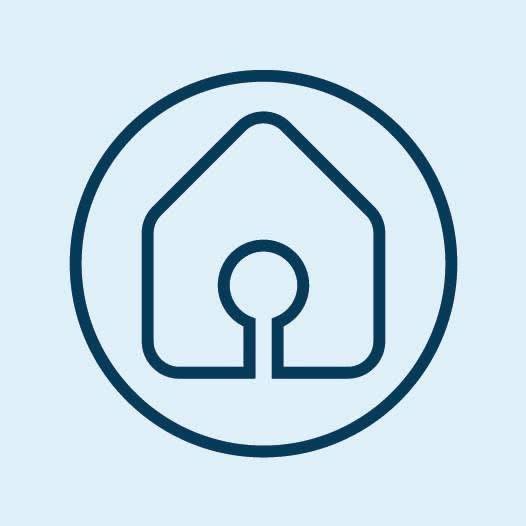 Ikon med logotyp för hemfrid