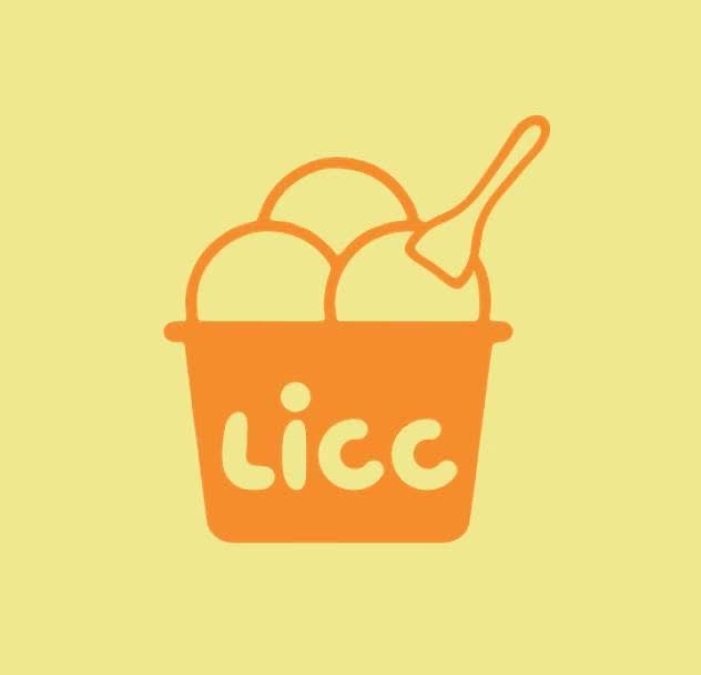 Logotyp för LICC - Large ice cream & coffee