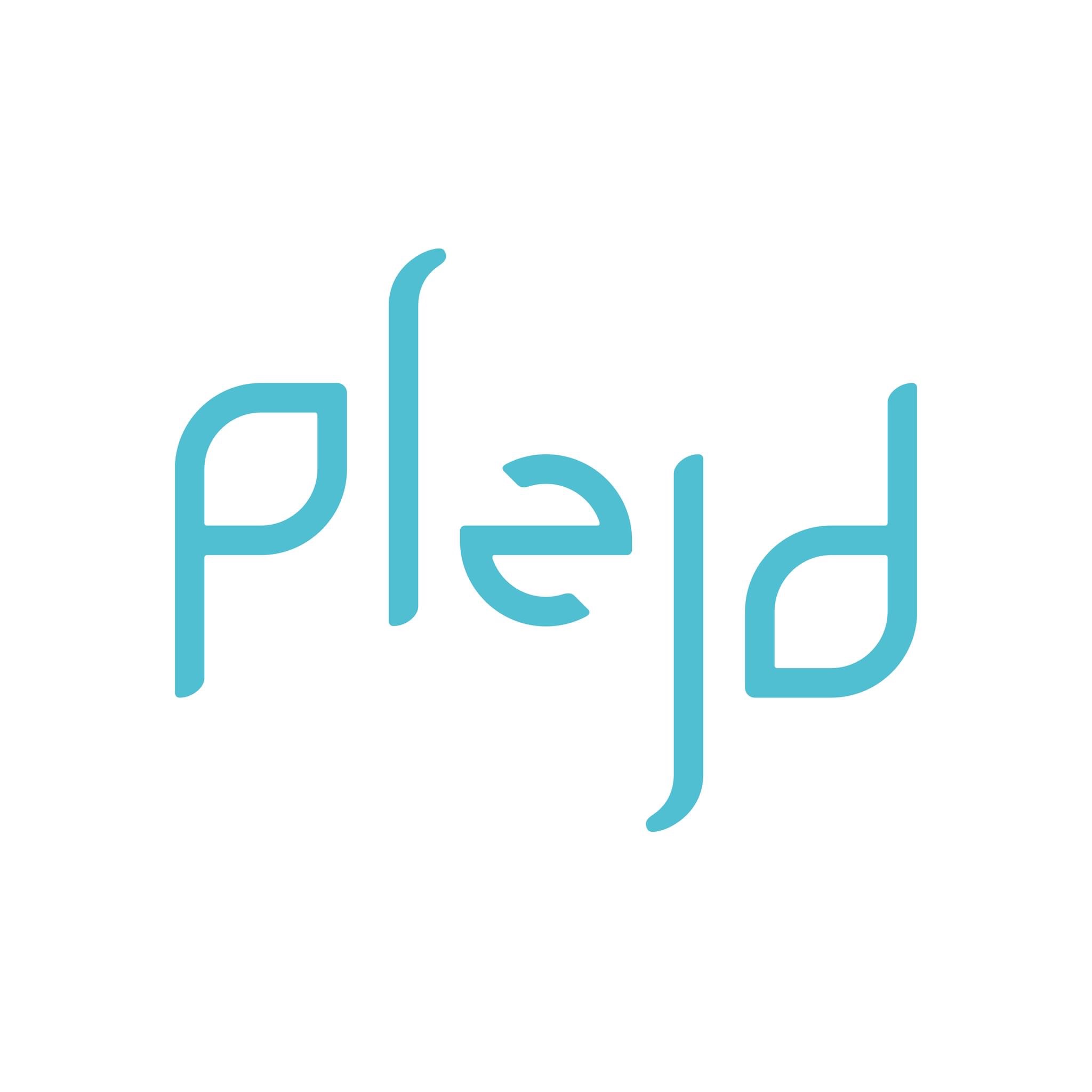 Logotyp för Plejd Logotyp för Plejd