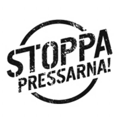 Logotyp för STOPPA PRESSARNA!