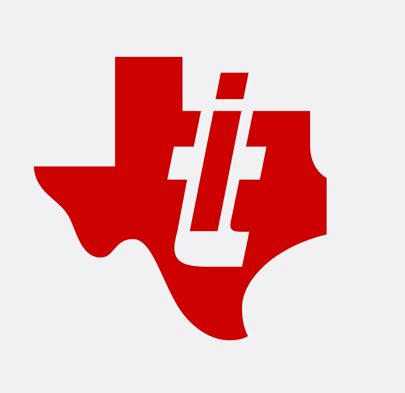 Logotyp för TI - TEXAS INSTRUMENTS