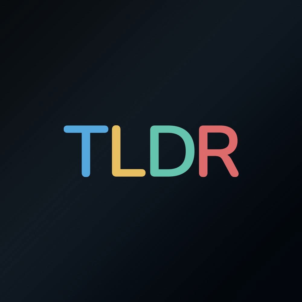 Logotyp för TLDR Logotyp för TLDR
