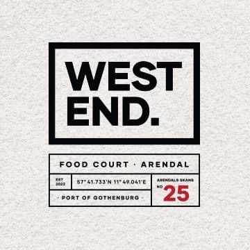 Logotyp för WEST END Logotyp för WEST END