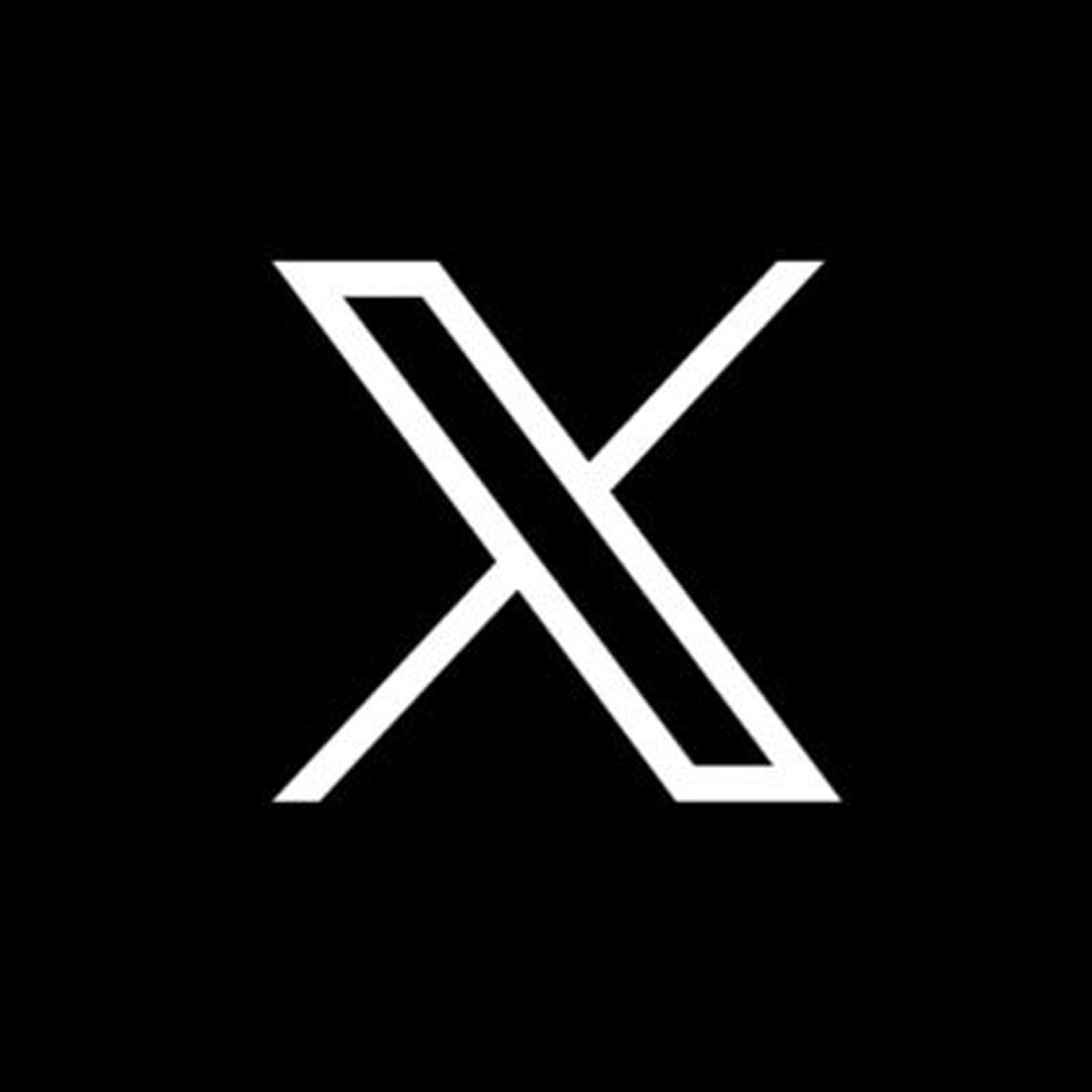 Ikon med logotyp för X Ikon med logotyp för X