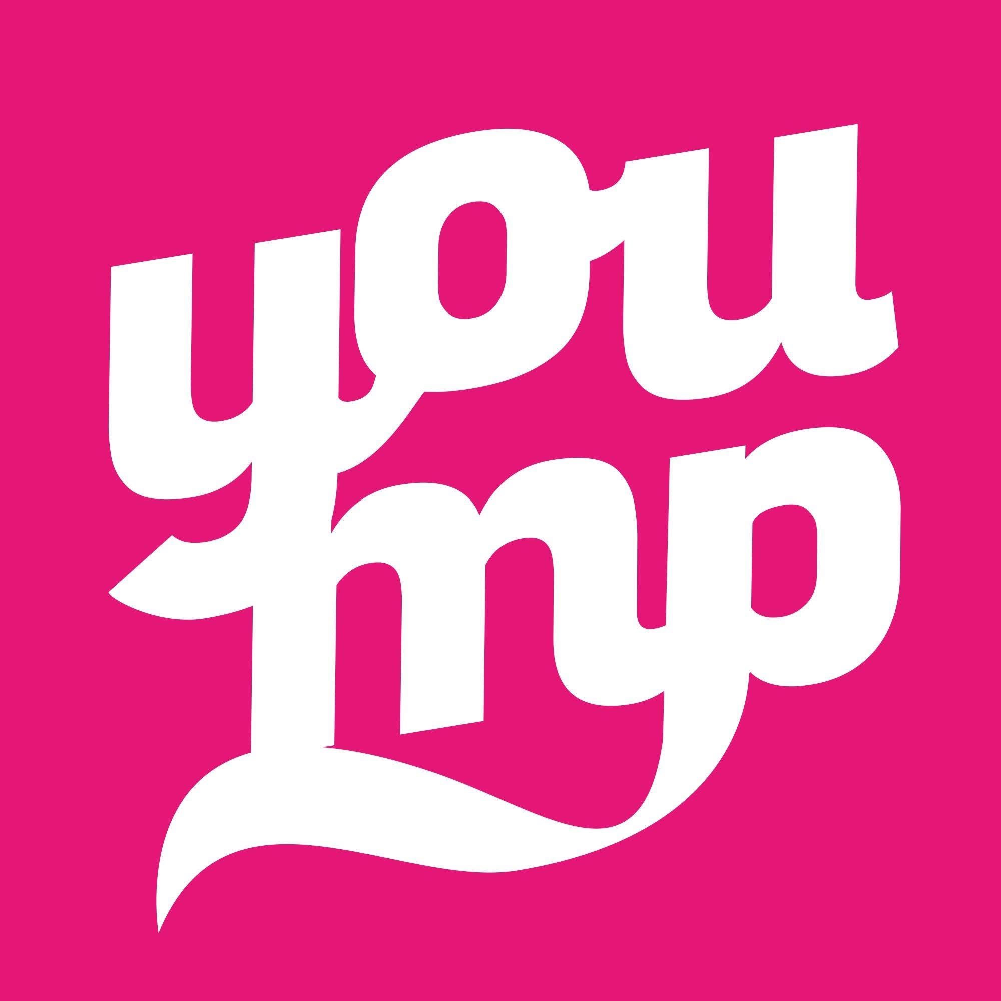 Logotyp för yoump Logotyp för yoump